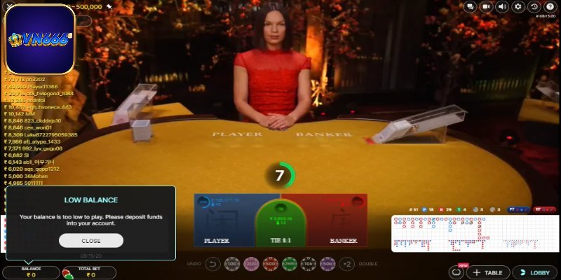 Baccarat VN666 sảnh DG sang trọng