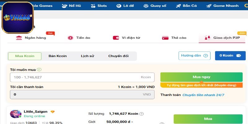 Điểm qua các hình thức nạp tiền phổ biến cho hội viên