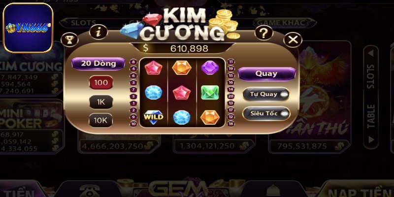 Nổ Hũ Kim Cương - Trò Chơi Cá Cược Siêu Cuốn Hút Đầy Hấp Dẫn