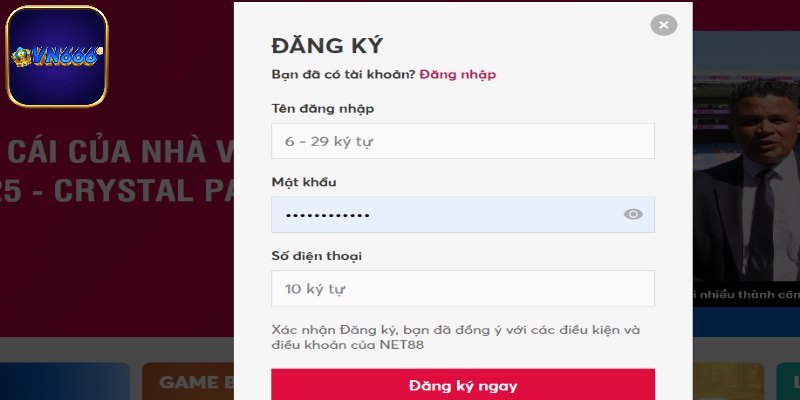 Quy trình hướng dẫn đăng ký VN666 nhanh gọn và đơn giản