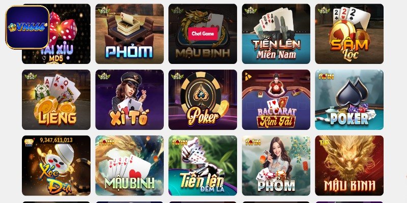 Sản phẩm xuất hiện trong sảnh game bài